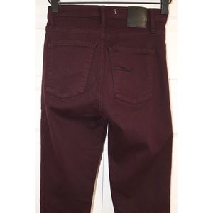 Nobody Denim High Rise Skinny leg distressed